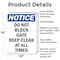 Signmission Do Not Block Gate Keep Clear At, 10 in W x Rectangle, Aluminum OS-2PACK-NS-A-1014-V-11081 - alternate 6